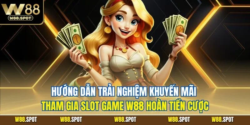 Khuyến Mãi Tham Gia Slot Game W88| Ưu Đãi Quay Hũ Hot Nhất 3 Hướng dẫn trải nghiệm khuyến mãi tham gia slot game W88 hoàn tiền cược
